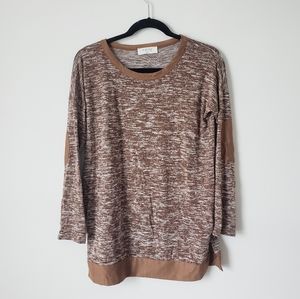 Brown Marle Sweater Top